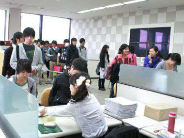 就職研修会|参加申込風景