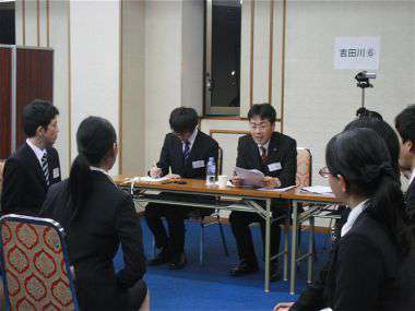 模擬個人面接風景