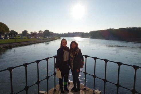 ＜名商大で知り合った留学生と再会＞