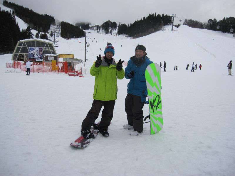 初日は到着したすぐにゲレンデへ