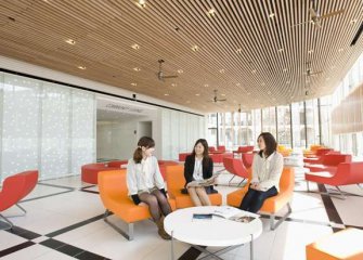 ラウンジは寮生の集いの場