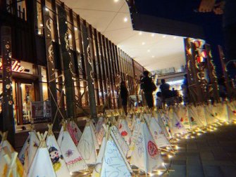 イベントを彩った三角灯篭