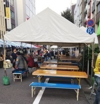 設置した飲食ブース