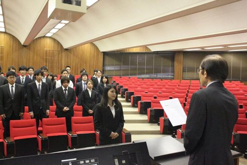 平成27年度前期奨学生認定式