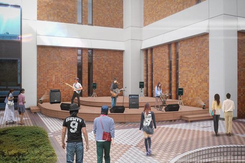 ウッドステージ（学生食堂）