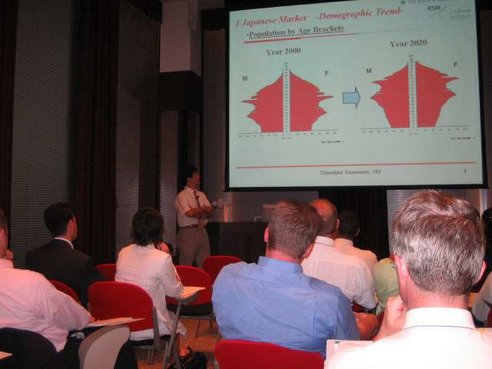 日本のマーケティングを受講中