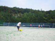 ソフトテニス練習風景