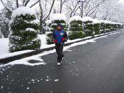 ランニング中の竹下君