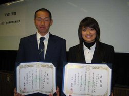 宅島さん(右)竹下君(左)