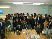 参加した学生と先生