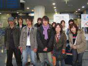 友人に見送られ元気に出発