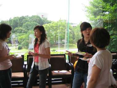 日本語以外の言語が飛び交っていました