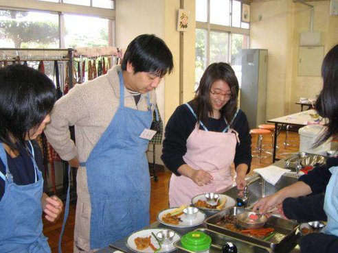 巻き寿司を一緒に