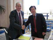 IUM Crener学長と本学栗本学長