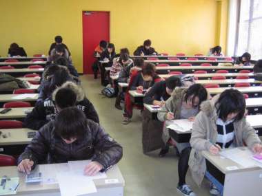試験会場の様子