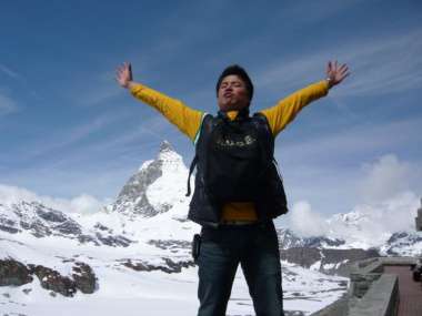 スイスのマッターホルンにて