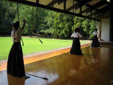 代表選手3名の射的