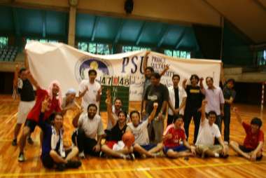 お別れ会の前に名商大 vs PSUでバスケの試合 結果は・・・僅差で名商大の勝利！