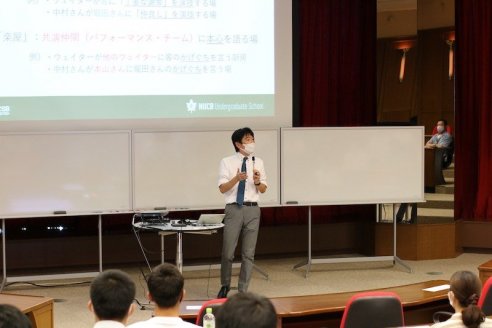 矢部教授による体験授業