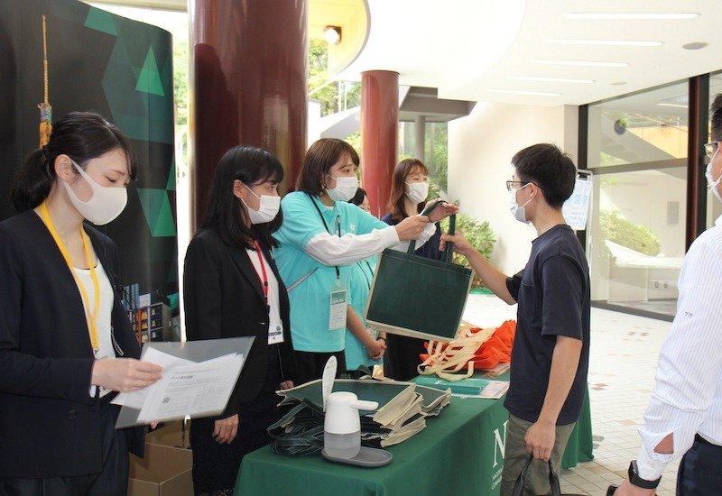 10月3日（土）オープンキャンパス受付の様子