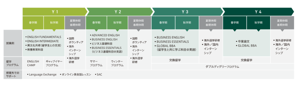 国際学部カリキュラム