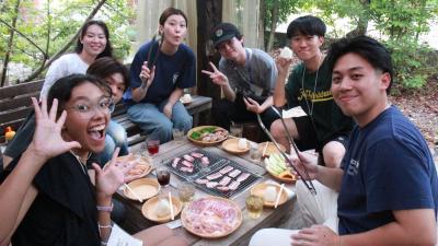 BBQの様子