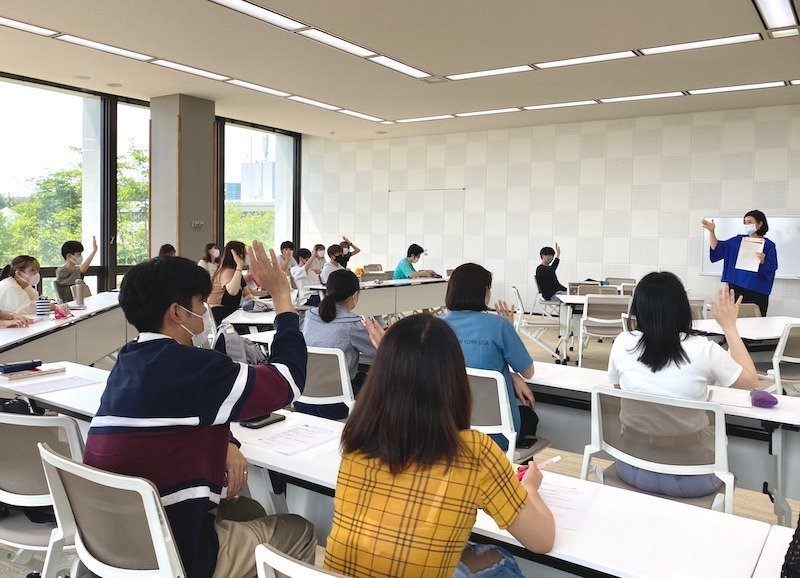 新しい教室での授業の様子