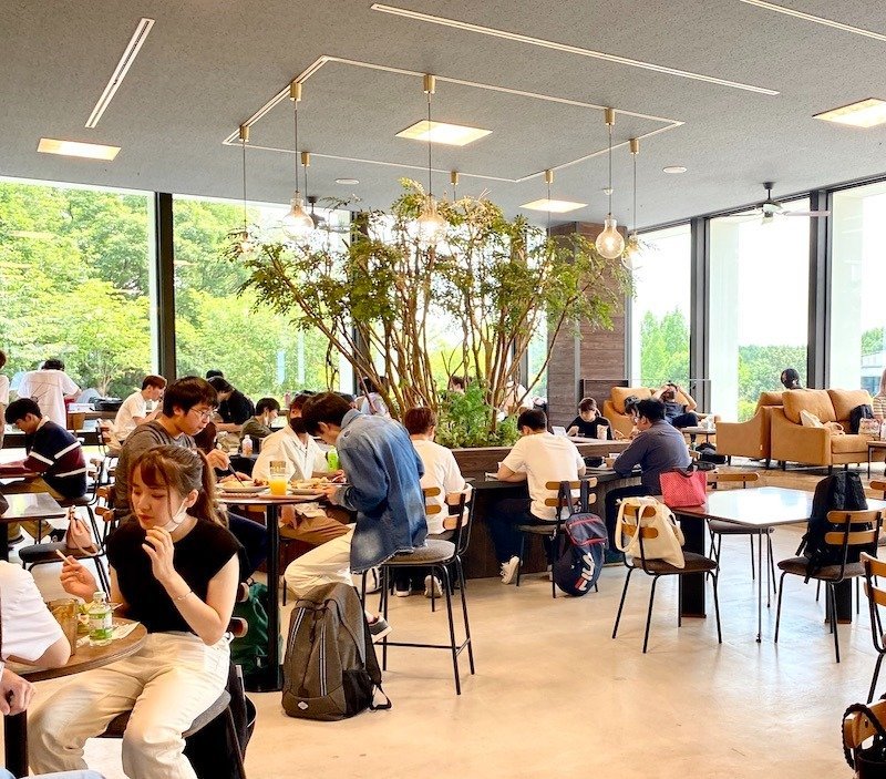 Sora cafeでのランチの様子